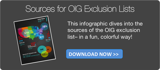 Sources for OIG Exclusion lists. Download the infographic now!