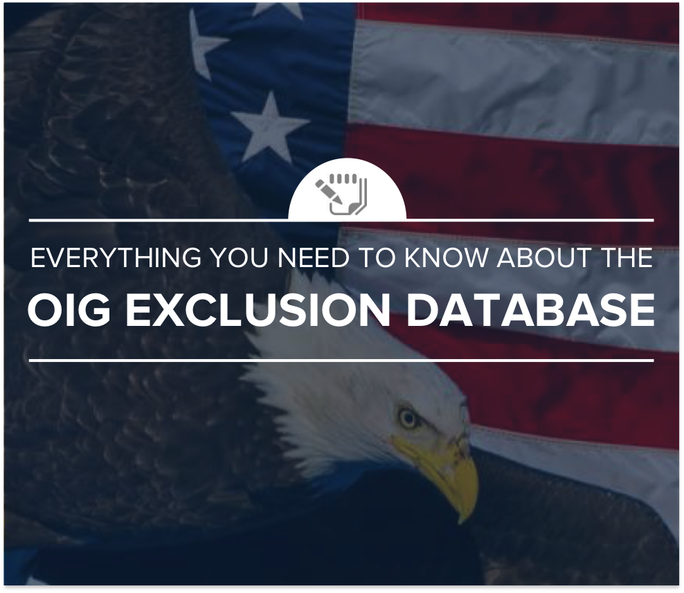 Everything you need to know about the OIG exclusion database